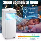 Costway 10000 BTU ASHRAE Portable Air Conditioner 3-in-1 Air Cooler w/Dehumidifier & Fan Mode