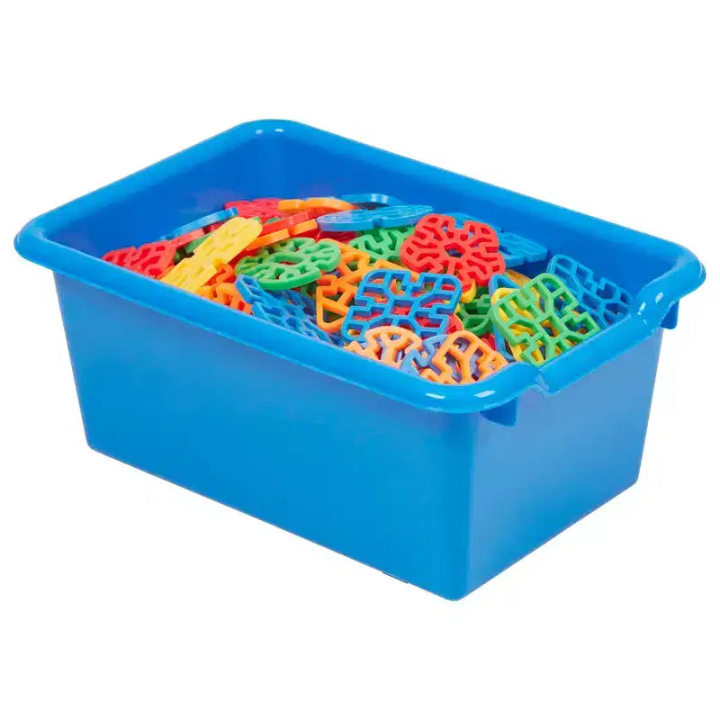 Casillero para abrigos colgante ECR4Kids de 10 secciones con estante y 10 compartimentos frontales tipo pala, almacenamiento tipo cubículo
