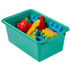 Casillero para abrigos colgante ECR4Kids de 10 secciones con estante y 10 compartimentos frontales tipo pala, almacenamiento tipo cubículo
