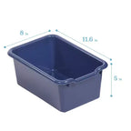 Casillero para abrigos colgante ECR4Kids de 10 secciones con estante y 10 compartimentos frontales tipo pala, almacenamiento tipo cubículo