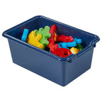 Casillero para abrigos colgante ECR4Kids de 10 secciones con estante y 10 compartimentos frontales tipo pala, almacenamiento tipo cubículo