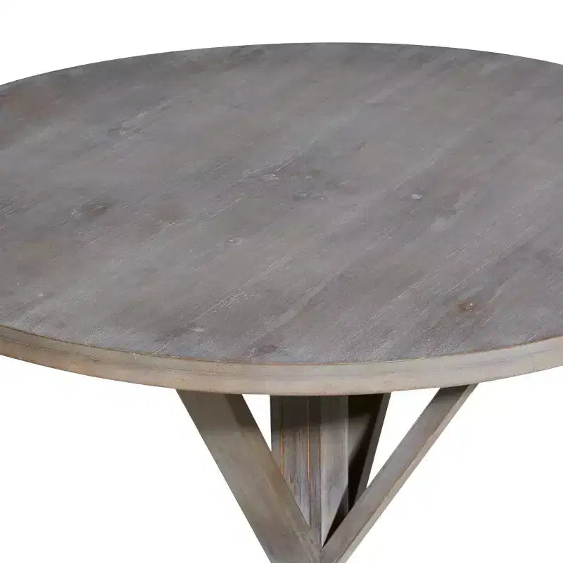Mesa auxiliar rústica de madera de 31 x 29 pulgadas - Olivia & May