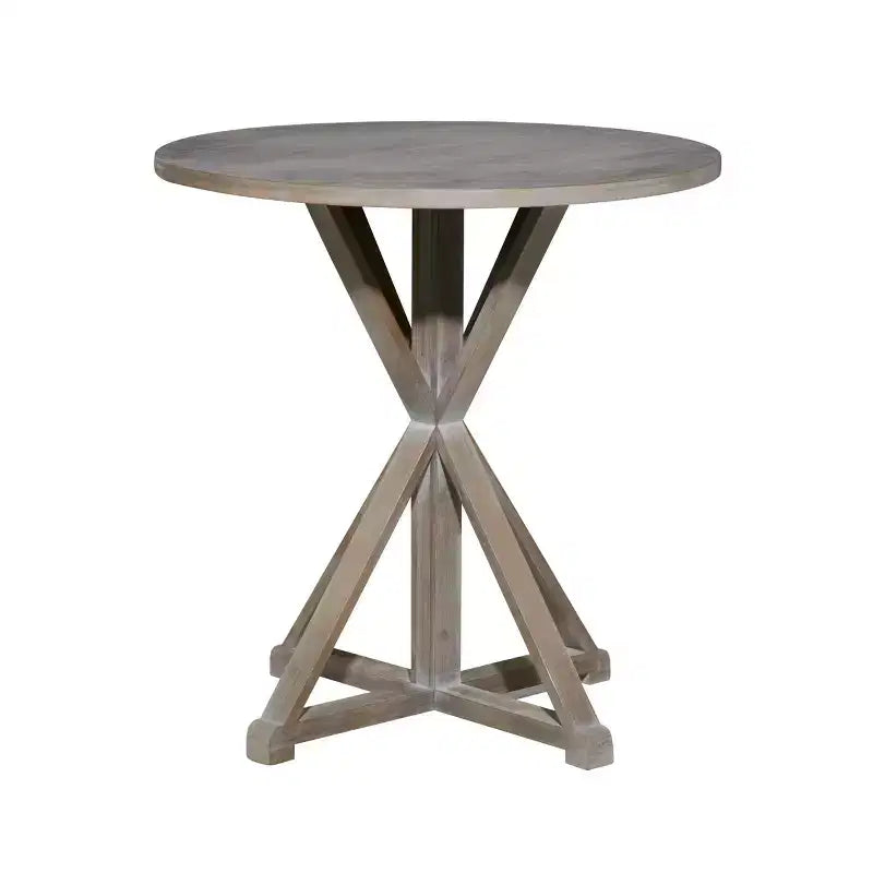 Mesa auxiliar rústica de madera de 31 x 29 pulgadas - Olivia & May