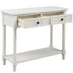 Mesa de consola clásica con cajones de almacenamiento y estante inferior - ModernLuxe