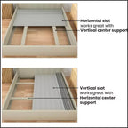 Continental Sleep, tablero/listones Bunkie de madera de 0,75 pulgadas de alta resistencia con soporte vertical para colchón y funda