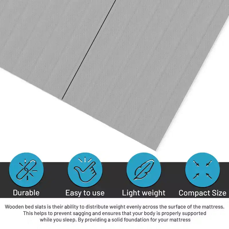 Continental Sleep, tablero/listones Bunkie de madera de 0,75 pulgadas de alta resistencia con soporte vertical para colchón y funda