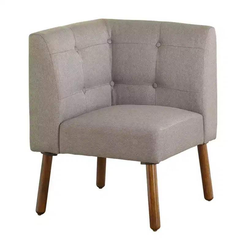 Juego de comedor tapizado moderno de mediados de siglo Neha de 4 piezas para 4 personas Buylateral