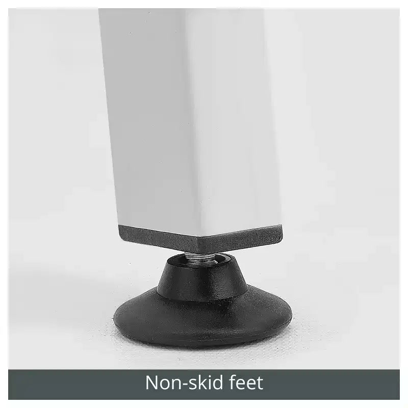 Toallero de pared tipo escalera de metal para dormitorio/baño, gris claro