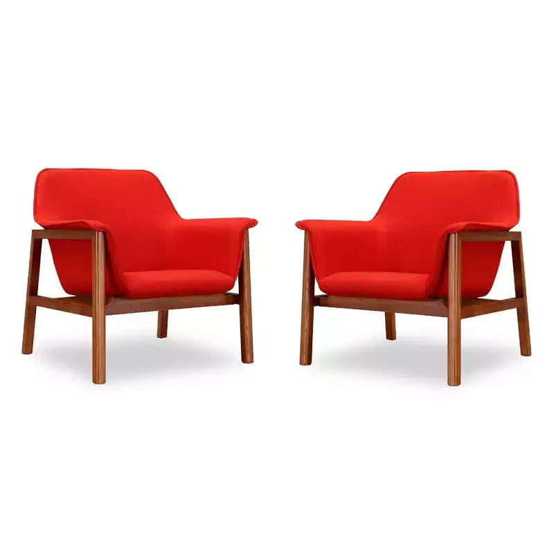 Sillones decorativos de tejido de lino