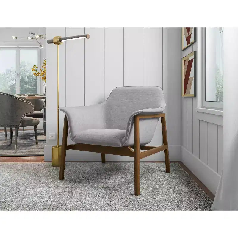 Sillones decorativos de tejido de lino