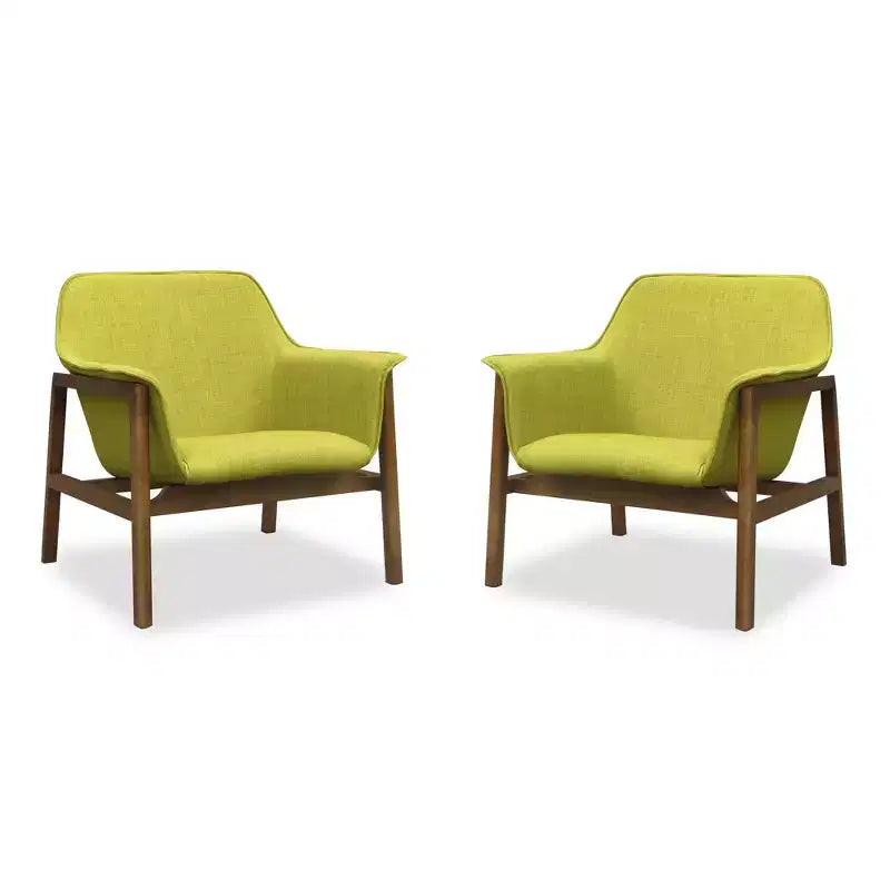 Sillones decorativos de tejido de lino