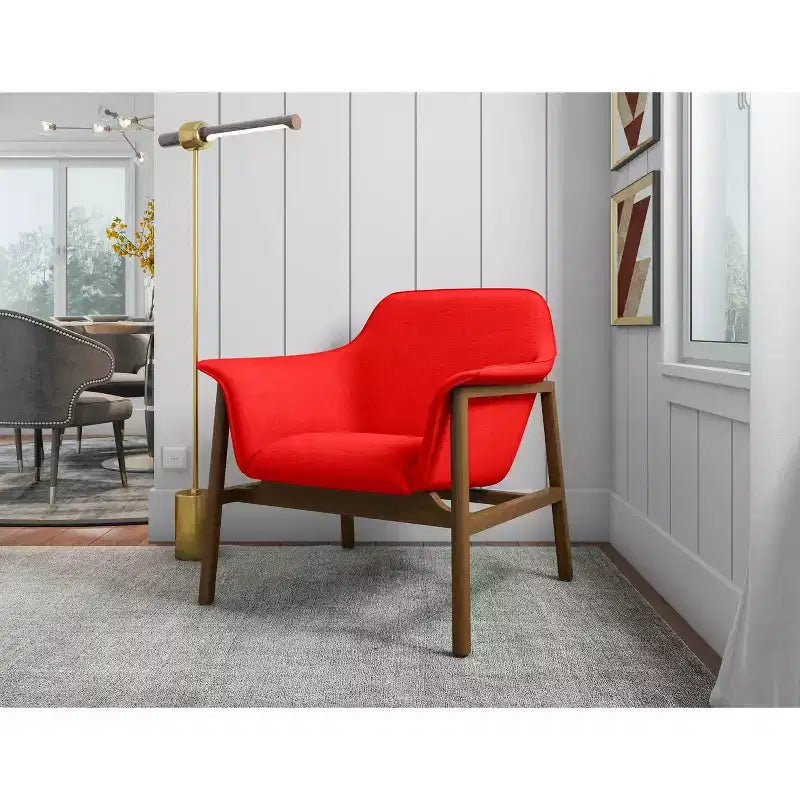 Sillones decorativos de tejido de lino
