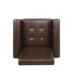 Sillón reclinable contemporáneo de piel sintética con capitoné y función de reclinación, modelo Craigue - Christopher Knight Home
