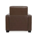 Sillón reclinable contemporáneo de piel sintética con capitoné y función de reclinación, modelo Craigue - Christopher Knight Home