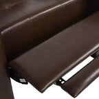 Sillón reclinable contemporáneo de piel sintética con capitoné y función de reclinación, modelo Craigue - Christopher Knight Home