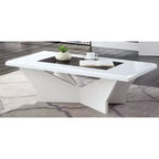 Mesa de centro con inserto de cristal templado Manke - miBasics