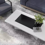 Mesa de centro con inserto de cristal templado Manke - miBasics