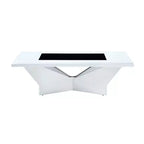 Mesa de centro con inserto de cristal templado Manke - miBasics