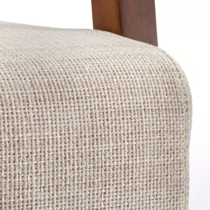 Lifestorey Hannah - Silla decorativa de madera maciza con respaldo de rejilla