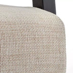 Lifestorey Hannah - Silla decorativa de madera maciza con respaldo de rejilla