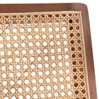 Lifestorey Hannah - Silla decorativa de madera maciza con respaldo de rejilla