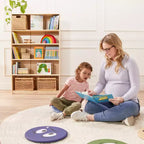 Estantería clásica de madera ECR4Kids con estantes ajustables, 60 pulgadas, estantería para el aula
