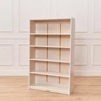 Estantería clásica de madera ECR4Kids con estantes ajustables, 60 pulgadas, estantería para el aula