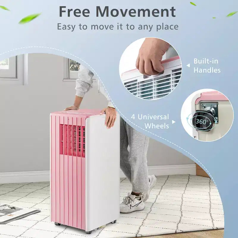 Costway 7100 BTU (10000 BTU ASHARE) Portable Air Conditioner 3-in-1 AC Unit with Cool Dehum Fan Sleep Mode