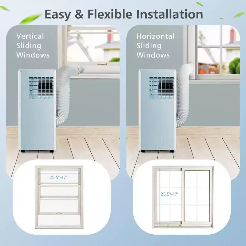 Costway 7100 BTU (10000 BTU ASHARE) Portable Air Conditioner 3-in-1 AC Unit with Cool Dehum Fan Sleep Mode