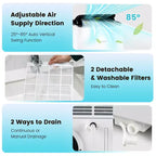 Costway 13,000 BTU Portable Air Conditioner with Cool, Fan, Heat & Dehumidifier