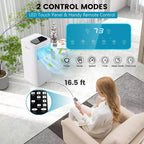 Costway 8000 BTU Portable Air Conditioner 3-in-1 AC Unit with Cool Fan Dehum Sleep Mode