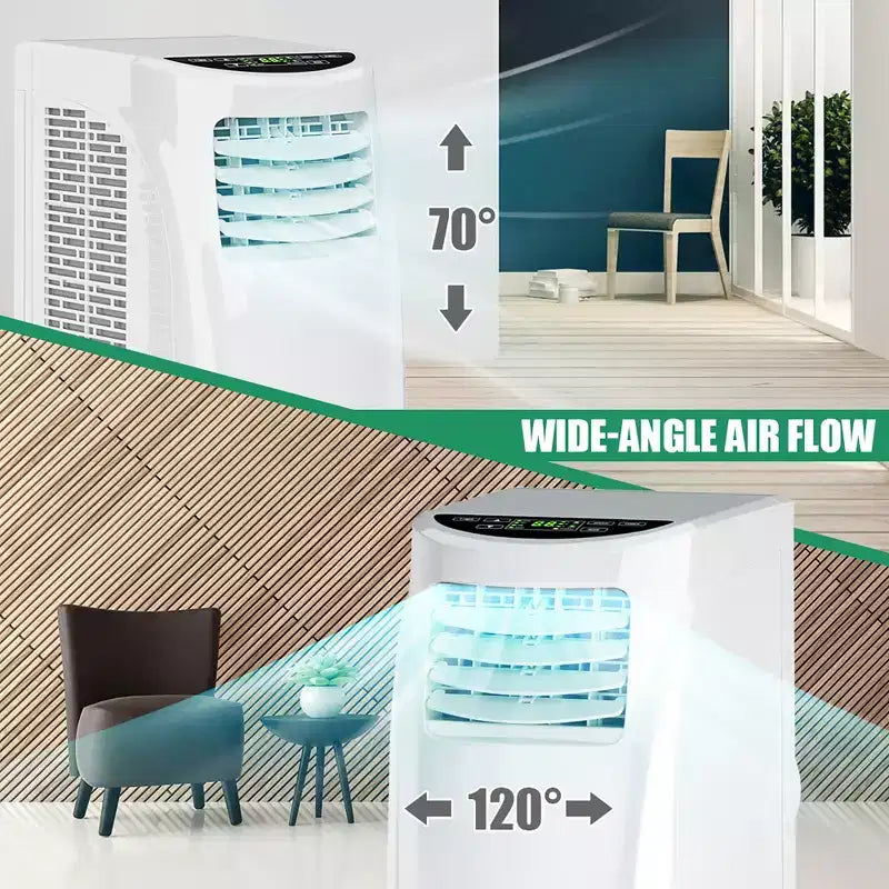 Costway 5500 BTU (8000BTU ASHRAE) Portable Air Conditioner & Dehumidifier Function Remote