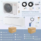 Costway 12,000 BTU Mini Split Air Conditioner AC Unit with Heat Pump & Remote Control