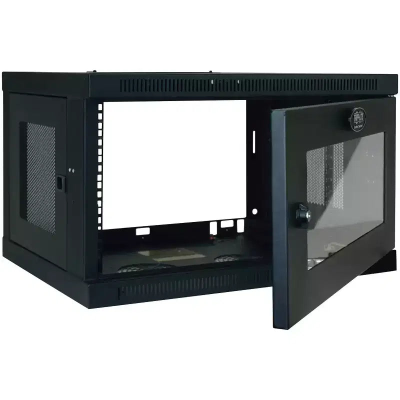 Tripp Lite by Eaton Gabinete Mini Rack de Montaje en Pared de Perfil Bajo y Profundidad para Switch SmartRack 6U con Ventana de Acrílico Transparente, SRW6UG