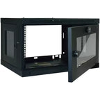 Tripp Lite by Eaton Gabinete Mini Rack de Montaje en Pared de Perfil Bajo y Profundidad para Switch SmartRack 6U con Ventana de Acrílico Transparente, SRW6UG