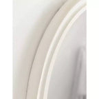 Espejo de pared ovalado enmarcado Kate and Laurel Mansell, 24x30, blanco