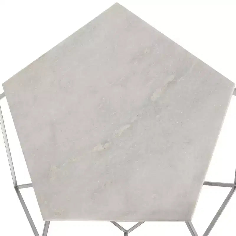 Mesa auxiliar Abella Pentagon - FOX4515 - Plateado - Safavieh Couture