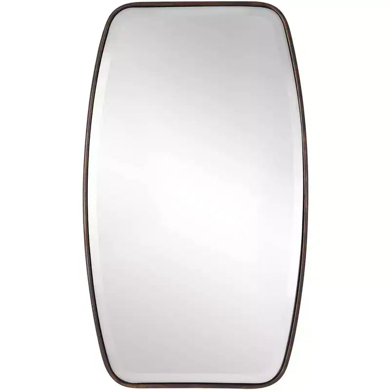 Uttermost Rectangular Vanity Accent Wall Mirror Modern Beveled Dark Bronze Frame 21 1/4 Wide for Bathroom Bedroom Living Room