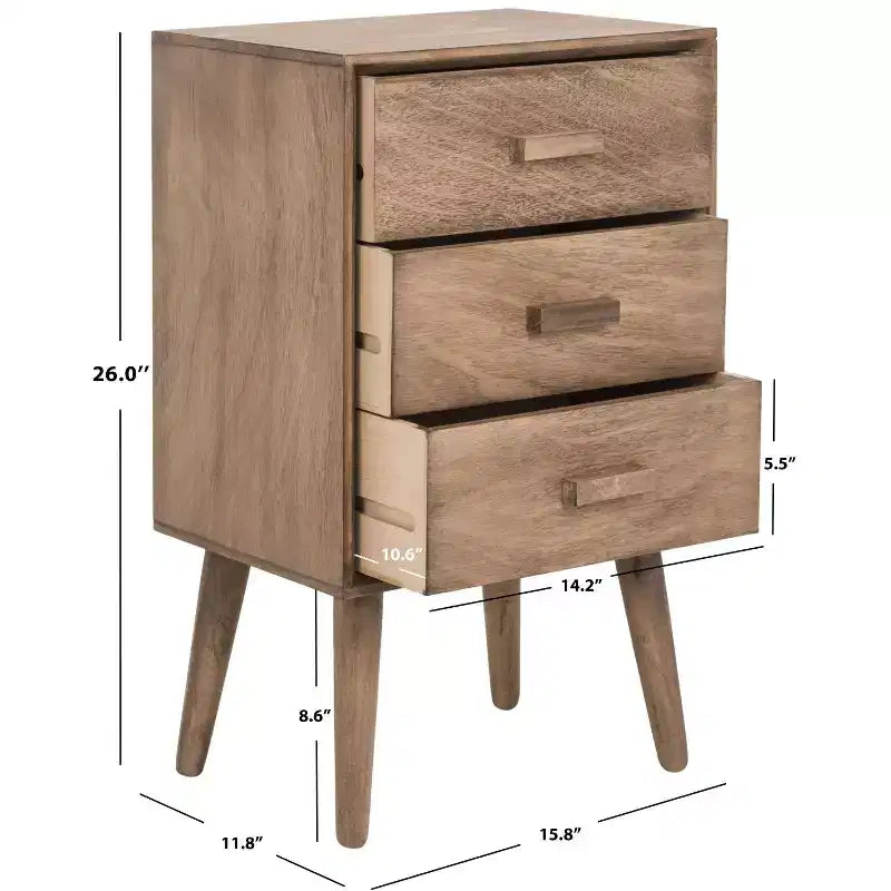 Mesa auxiliar de 3 cajones Pomona - CHS5700 - Safavieh