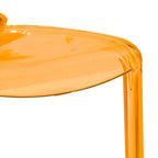 LeisureMod Silla de Comedor de Acrílico con Diseño de Borde en Cascada Murray con Elegante Asiento Moldeado, Estilo Moderno para Cocina, Comedor, Oficina, Sala de Estar o Cafetería