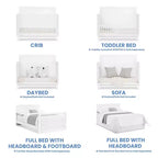 Cuna convertible 6 en 1 Spencer de Delta Children