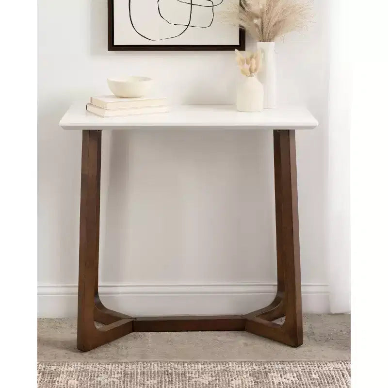 Mesa consola de madera Kate and Laurel Olivant