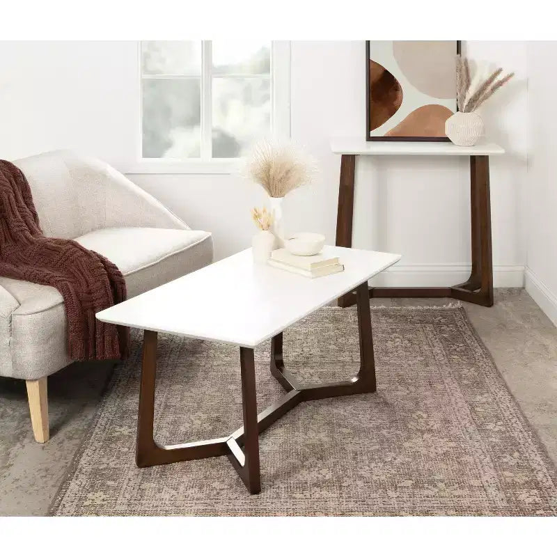 Mesa consola de madera Kate and Laurel Olivant