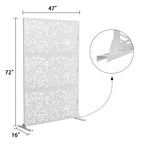 Dovelina Pantalla de privacidad metálica para exteriores, pantallas decorativas para patio, de pie