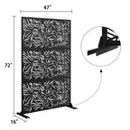 Dovelina Pantalla de privacidad metálica para exteriores, pantallas decorativas para patio, de pie