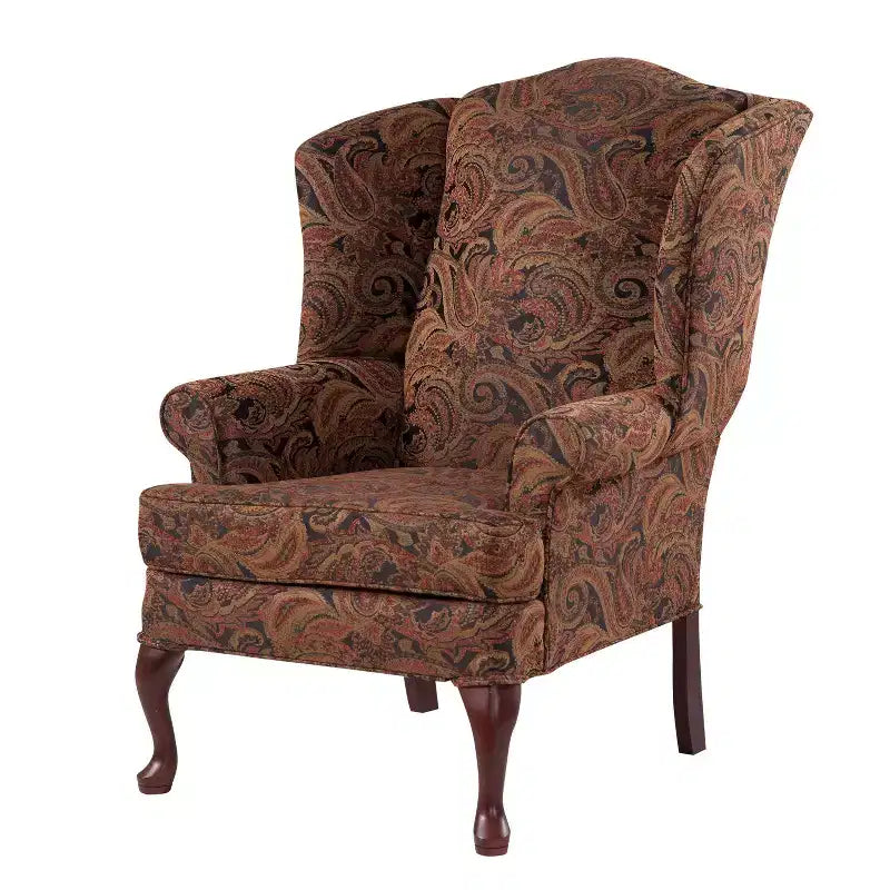 Sillón decorativo tradicional de orejas Paisley Comfort Pointe