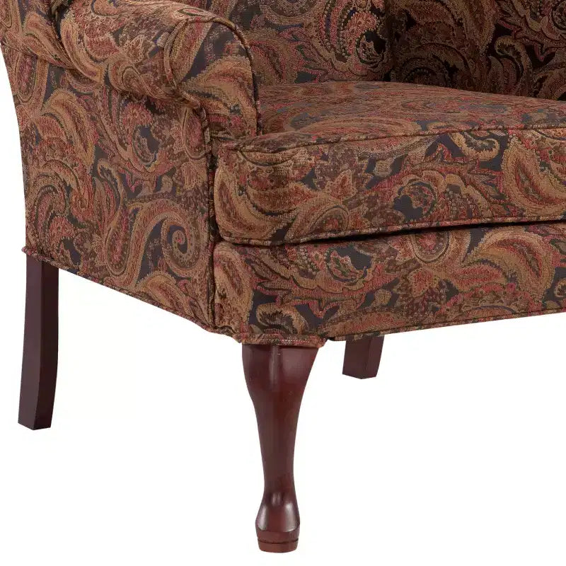 Sillón decorativo tradicional de orejas Paisley Comfort Pointe