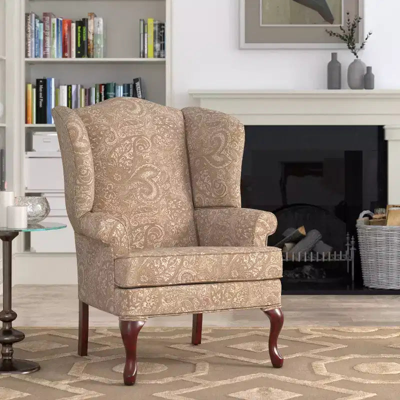 Sillón decorativo tradicional de orejas Paisley Comfort Pointe