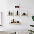 Juego de 4 estantes de pared enmarcados - Danya B.