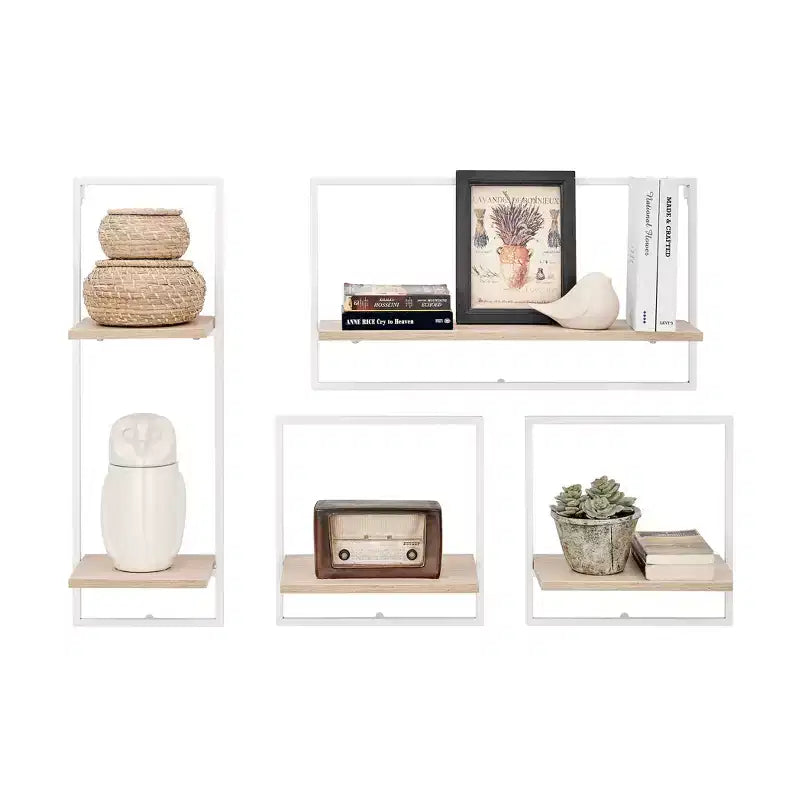 Juego de 4 estantes de pared enmarcados - Danya B.